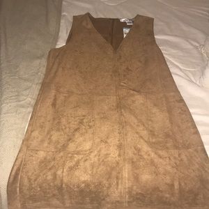 Faux Suede Mini Dress